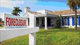 foreclosure sign in a house